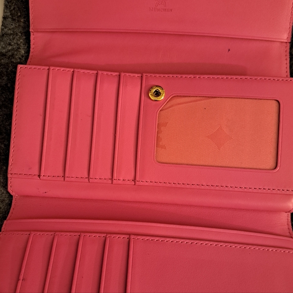 EUC Long MCM Purple Wallet with Gold Logo - Picture 7 of 13